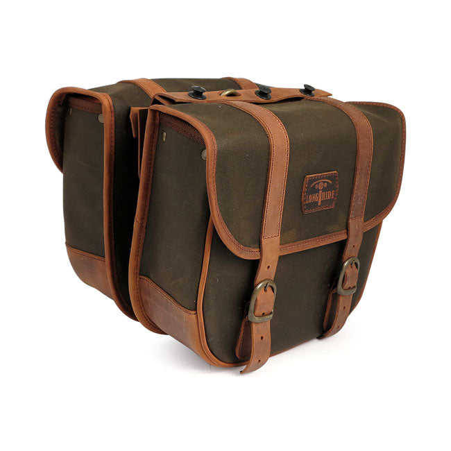 Longride Pannier Universal 18L Throw-Over -moottoripyörän satulalaukkusetti