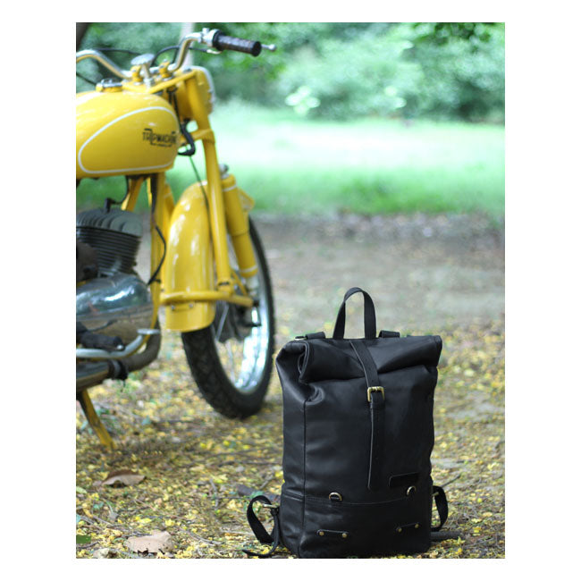 Trip Machine Vintage Leather 15L moottoripyörän satulalaukku / reppu