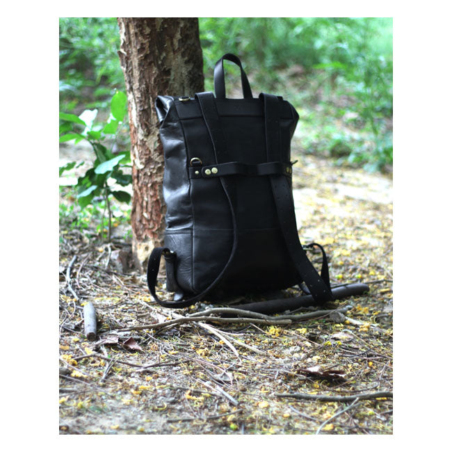 Trip Machine Vintage Leather 15L moottoripyörän satulalaukku / reppu