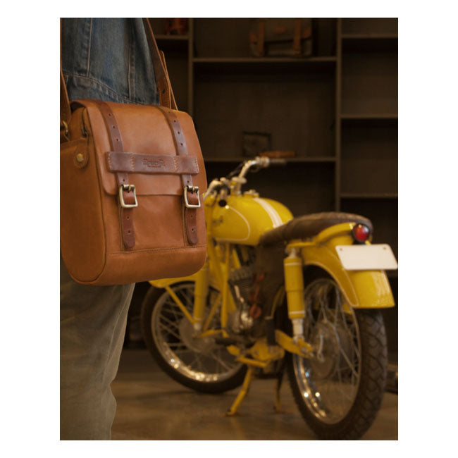 Trip Machine Vintage Leather 4,4 litran moottoripyörän säiliö-/takalaukku