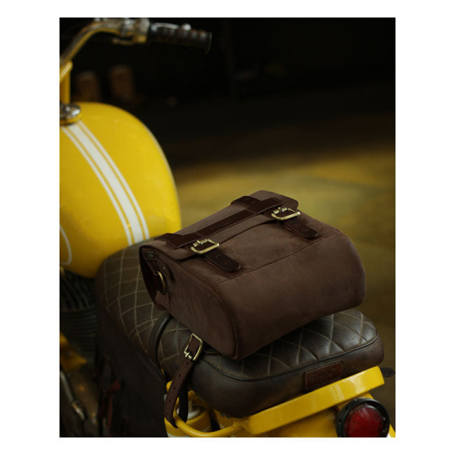 Trip Machine Vintage Leather 4,4 litran moottoripyörän säiliö-/takalaukku