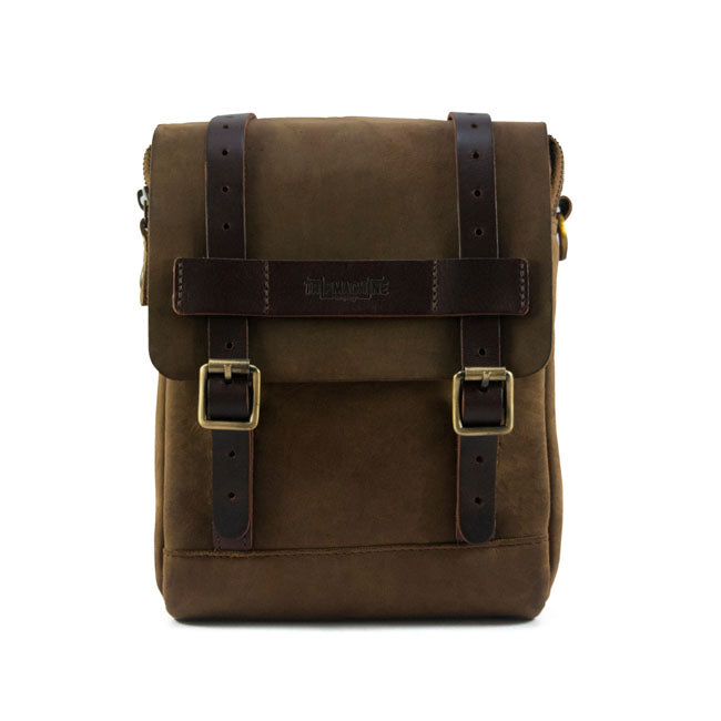 Trip Machine Vintage Leather 4,4 litran moottoripyörän säiliö-/takalaukku