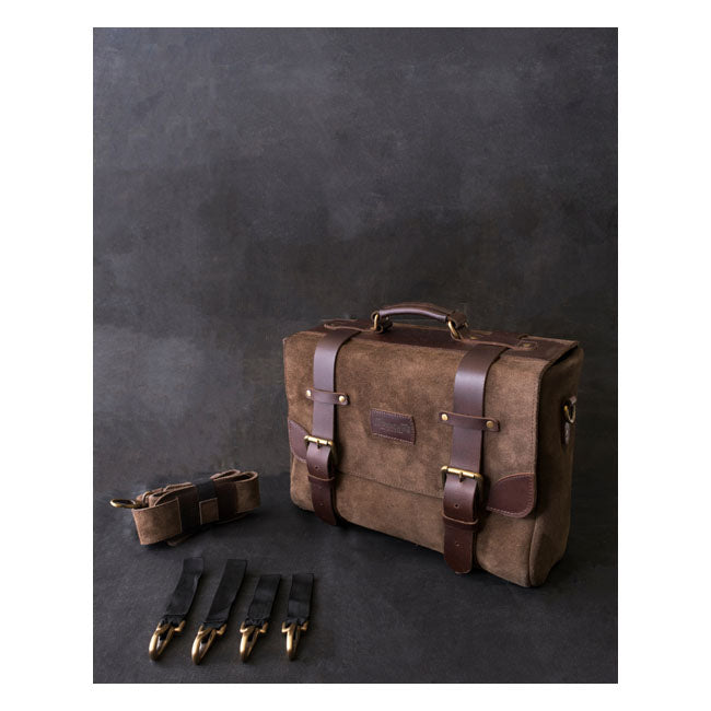 Trip Machine Vintage Leather Warrior -moottoripyörän satulalaukku