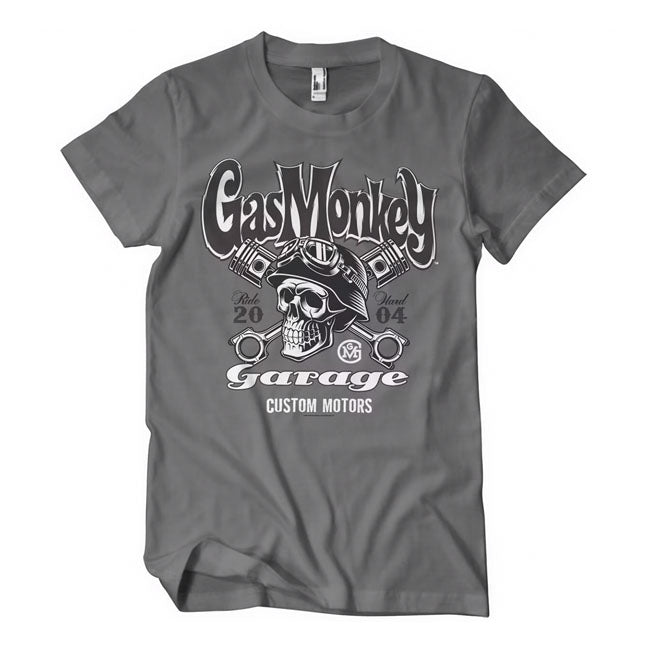 Gas Monkey Garage Custom Motors Skull T-paita