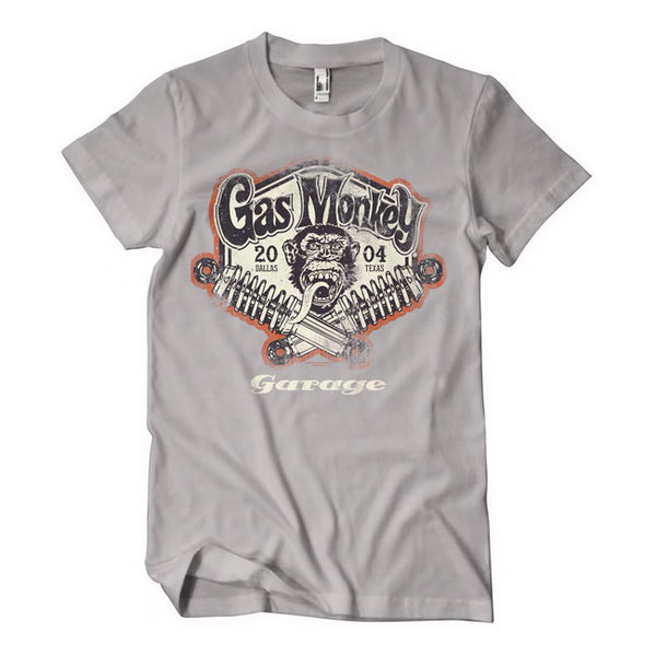 Gas Monkey autotallin jousikäämit T-paita