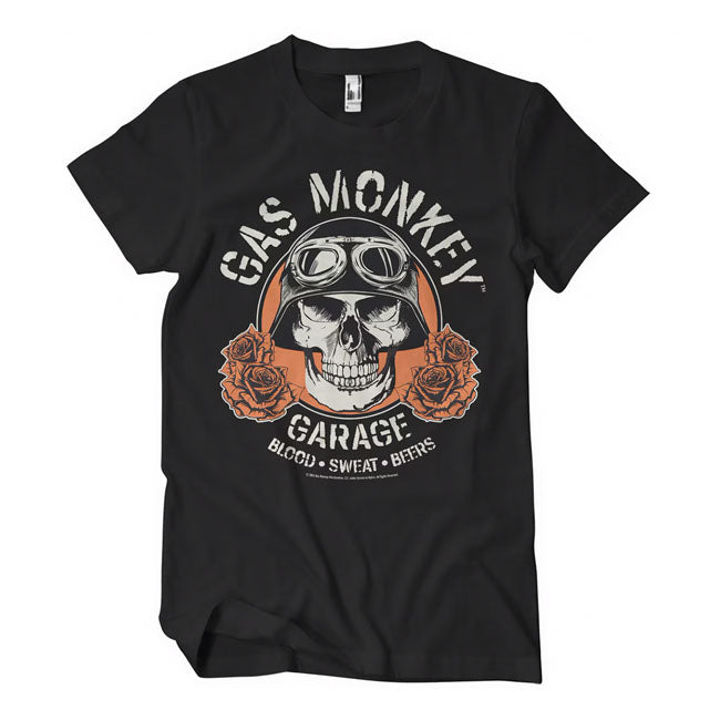 Gas Monkey Garage Skull T-paita