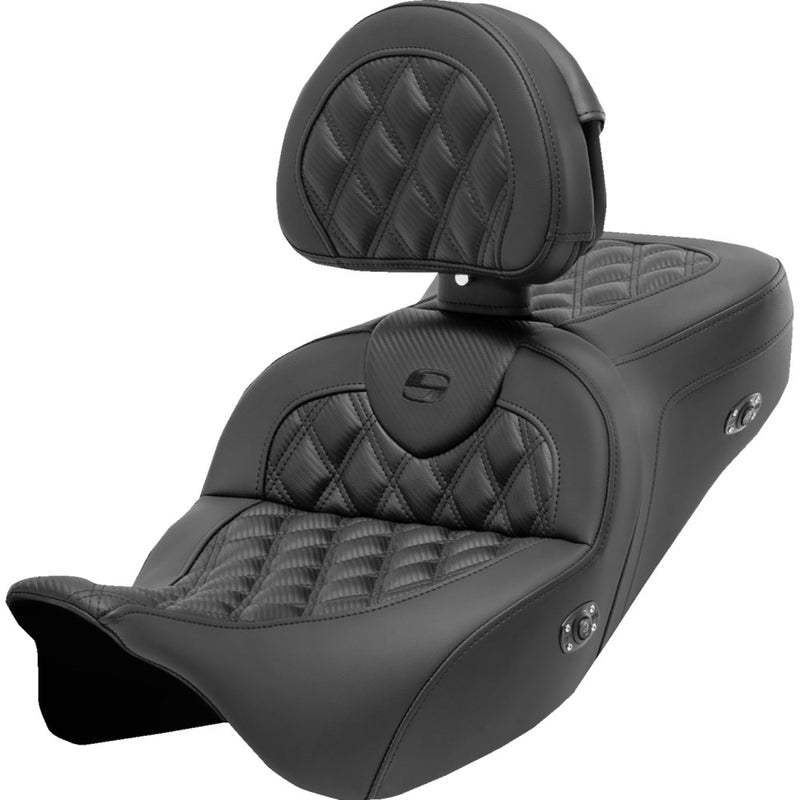 Saddlemen Roadsofa Lattice Stitch -istuin Harleylle