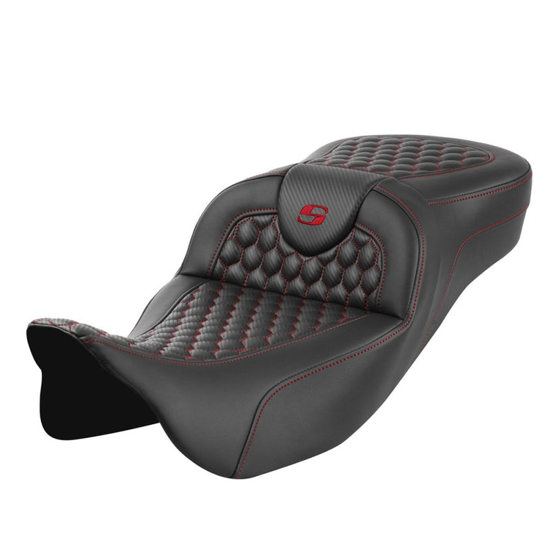 Saddlemen Roadsofa Extended Reach Honeycomb-istuin Harleylle