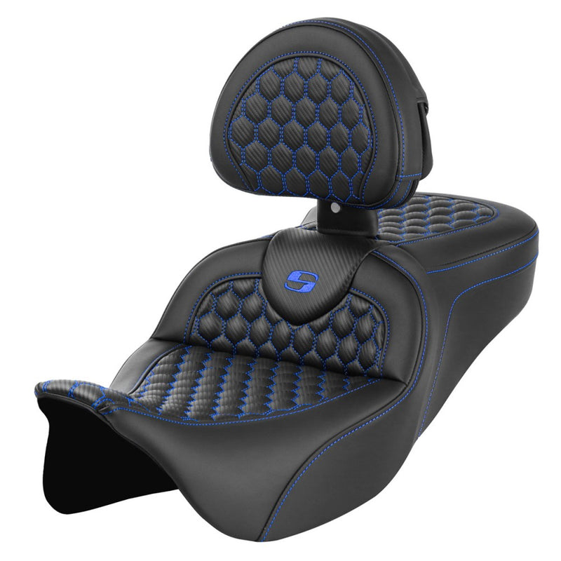 Saddlemen Roadsofa Honeycomb-istuin Harleylle
