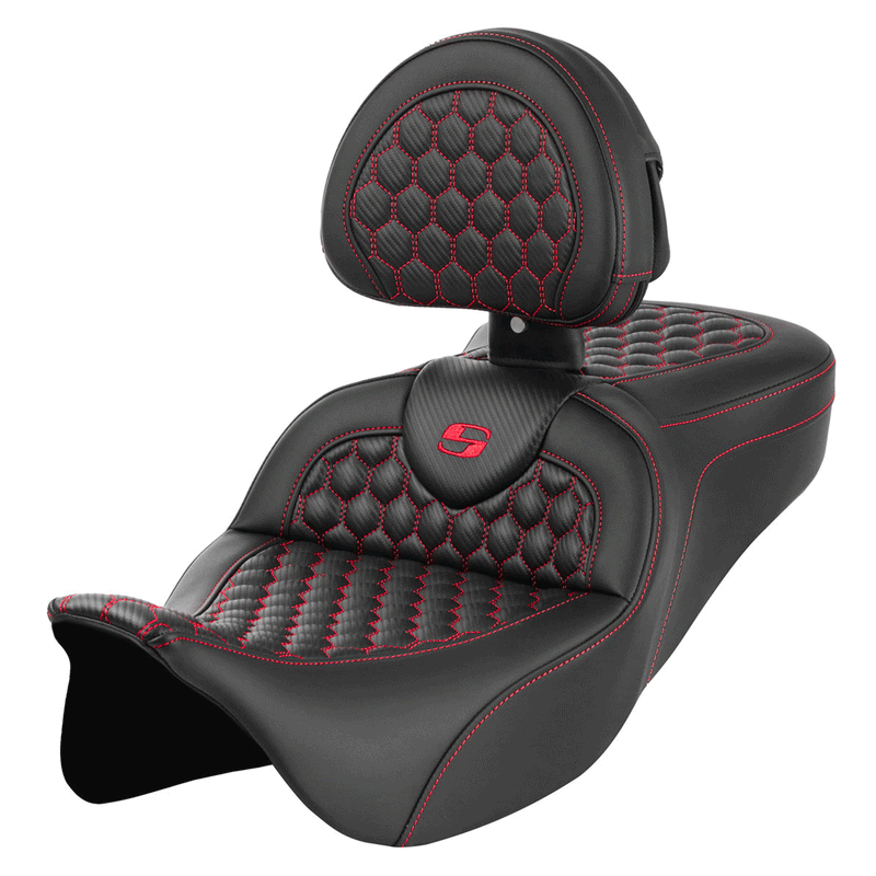 Saddlemen Roadsofa Honeycomb-istuin Harleylle