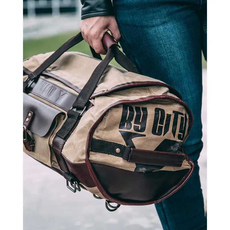 By City Dakar-moottoripyörän duffel-reppu