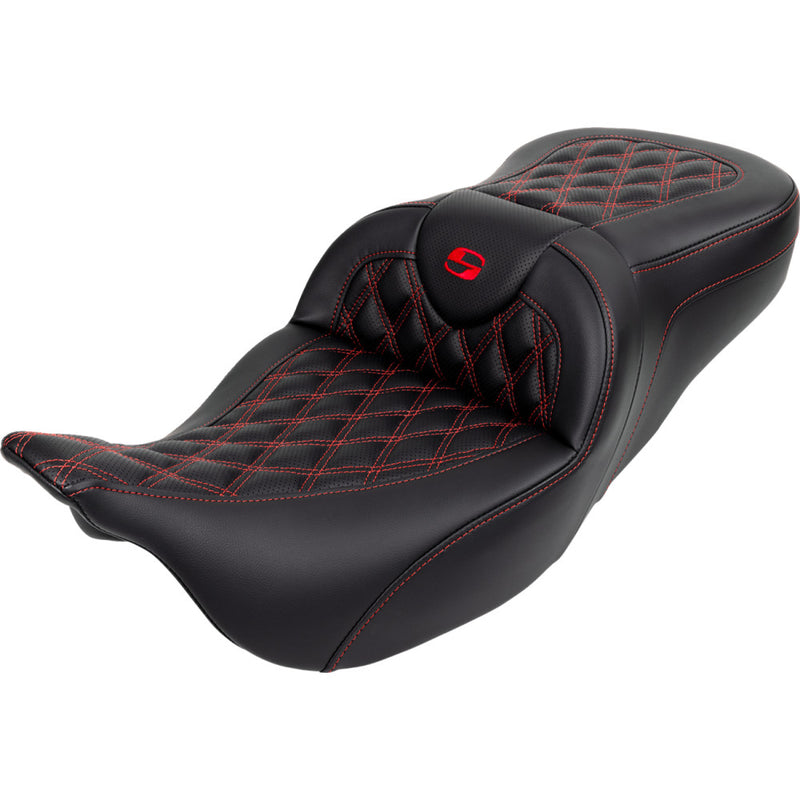 Saddlemen Roadsofa Lattice Stitch -istuin Harleylle
