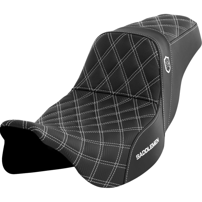 Saddlemen Pro SDC Performance Gripper Lattice Stitch -istuin Harleylle Pro SDC Performance Gripper Lattice Stitch -istuin Harleyyn