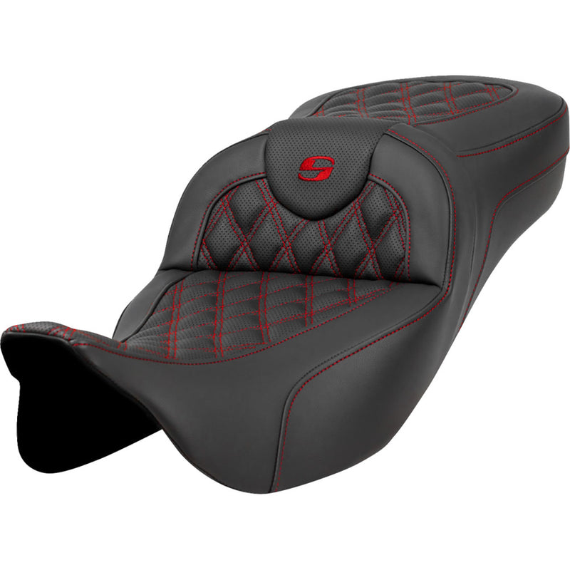 Saddlemen Roadsofa Extended Reach Lattice Stitch -istuin Harleylle
