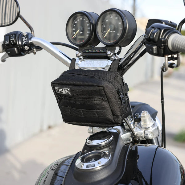 Thrashin Supply moottoripyörän ohjaustangon laukku