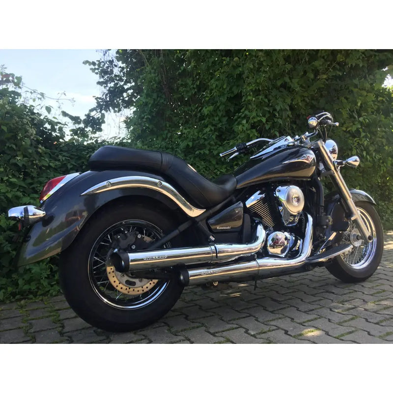 Miller Challenger Euro 3 Slip-On äänenvaimentimet Kawasakiin