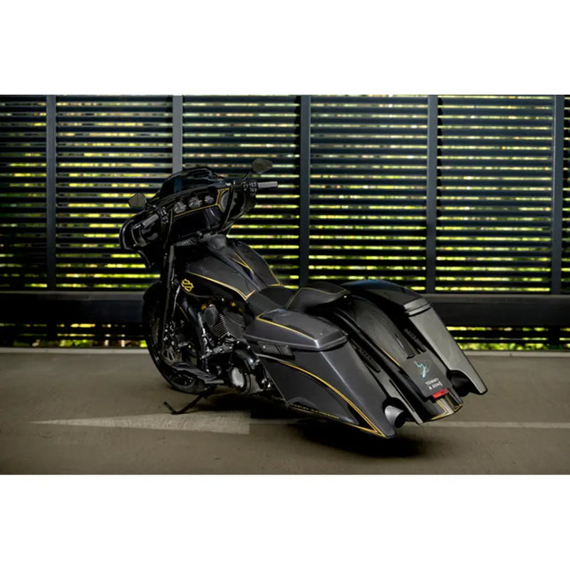 Tommy & Sons Magnus 7" venytetty satulalaukun runko Harleylle