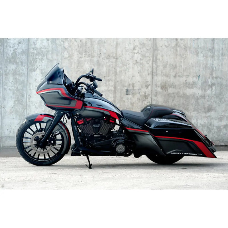 Tommy & Sons Magnus 7" venytetty satulalaukun runko Harleylle