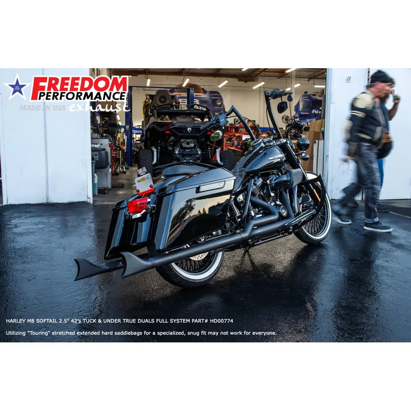 Freedom Performance Sharktail True Duals pakoputki Harleylle