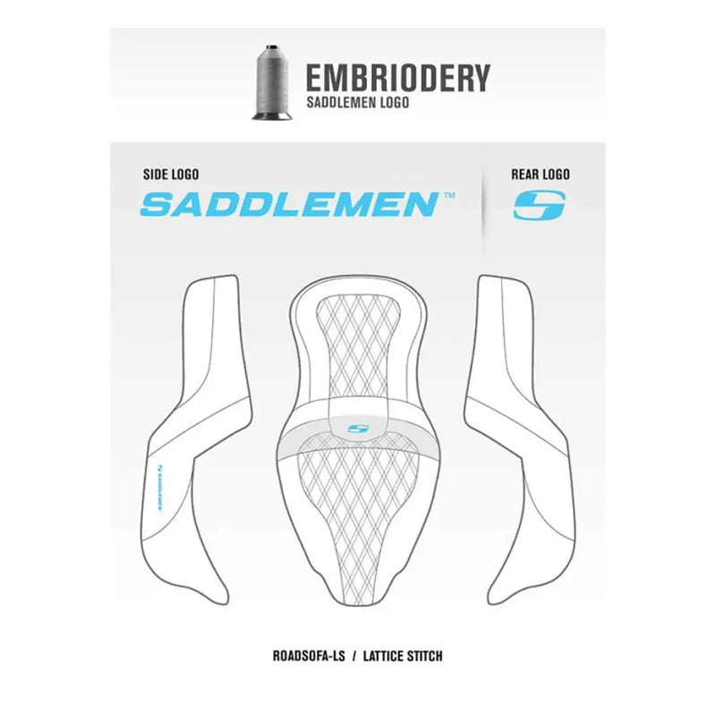 Saddlemen Roadsofa Lattice Stitch -istuin Hondalle