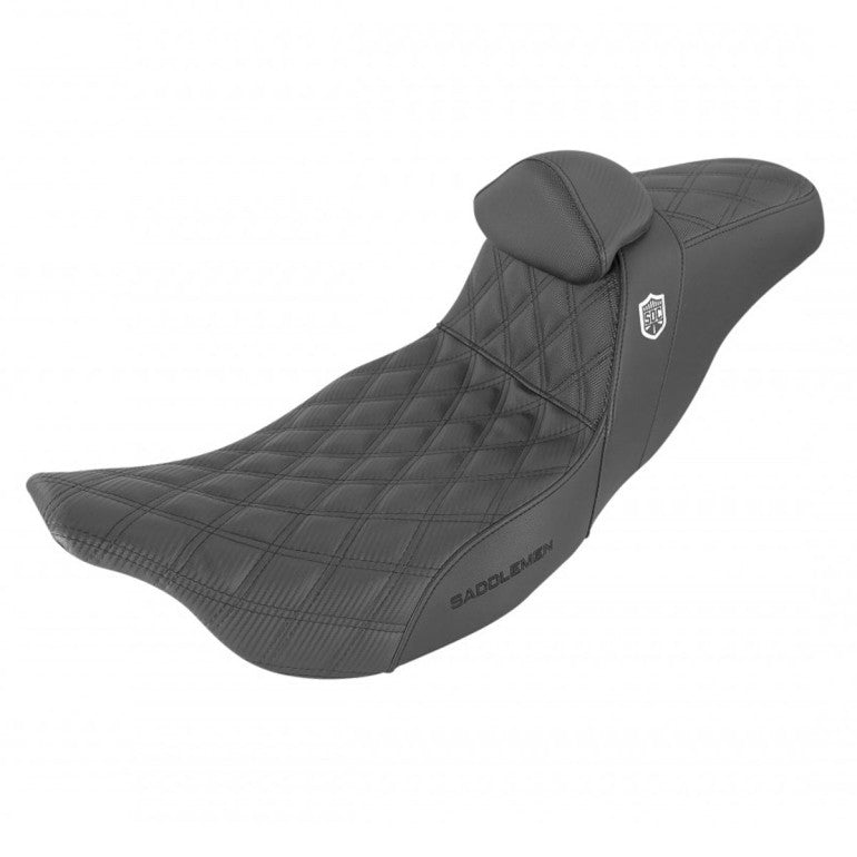 Saddlemen Pro SDC Performance Gripper Lattice Stitch -istuin Harleylle Pro SDC Performance Gripper Lattice Stitch -istuin Harleyyn