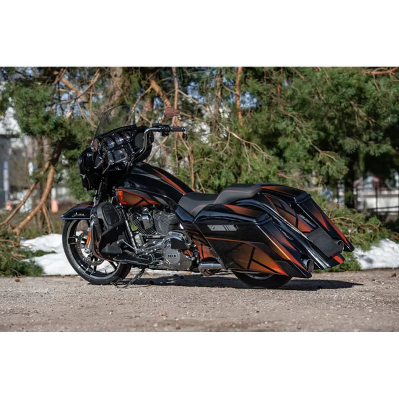 Tommy & Sons Magnus 7" venytetty satulalaukun runko Harleylle
