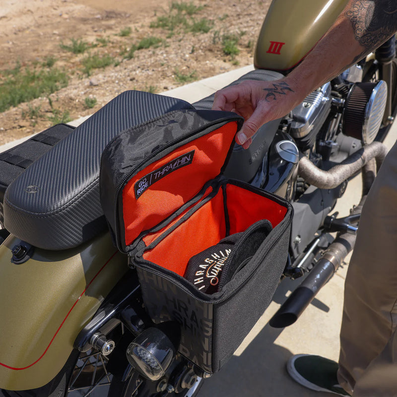 Thrashin Supply Mini Essential 8L heitettävät moottoripyörän satulalaukut
