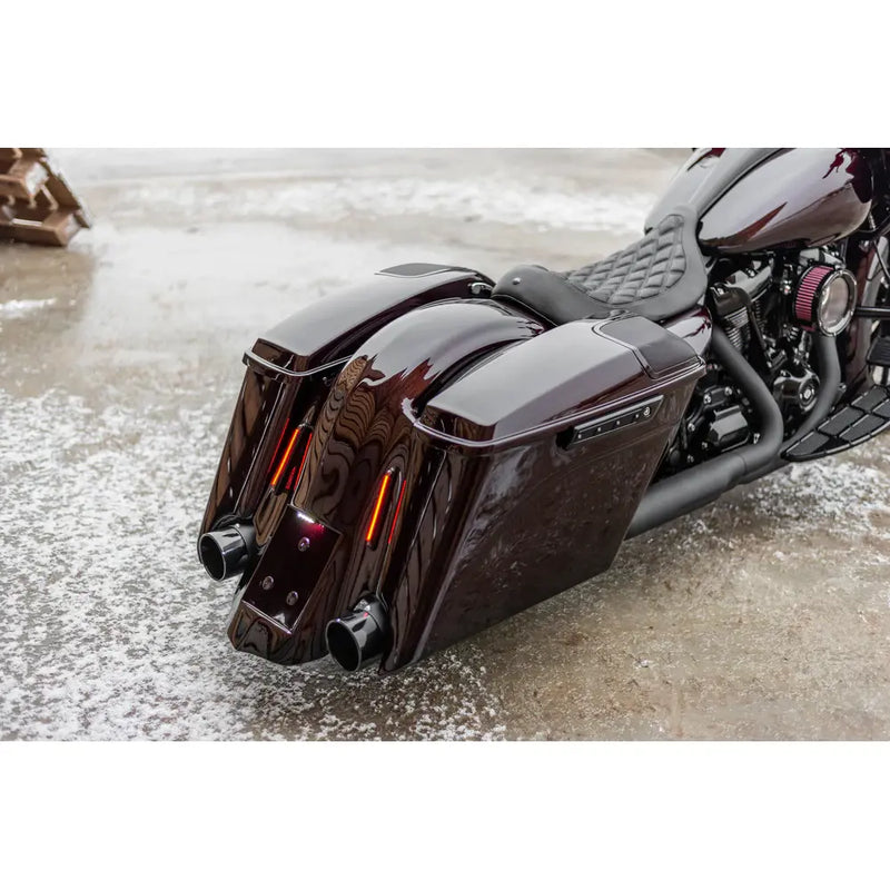 Killer Custom 5" venytetyt satulalaukut Harley-moottoripyörille