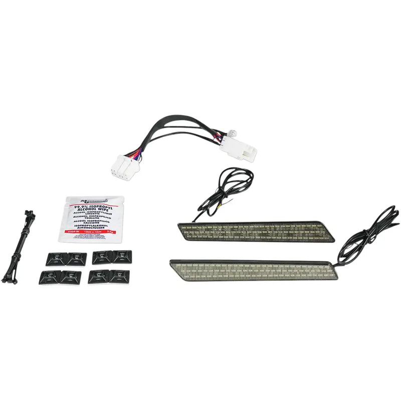 Custom Dynamics Kaksitehoiset satulalaukun salvat LED-valot Harley-moottoripyörille