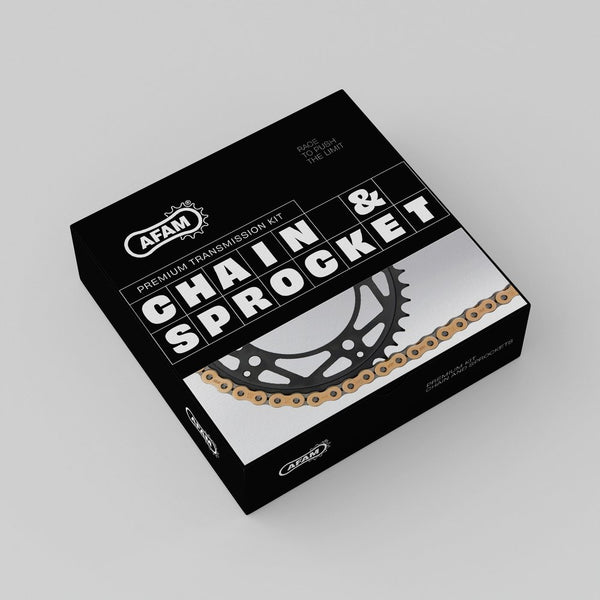 Afam Chain and Sprocket Kit for Triumph 1050 GT Sprint ABS 10-16 (530 XSR2-G Chain, 116 links. 42T/19T)