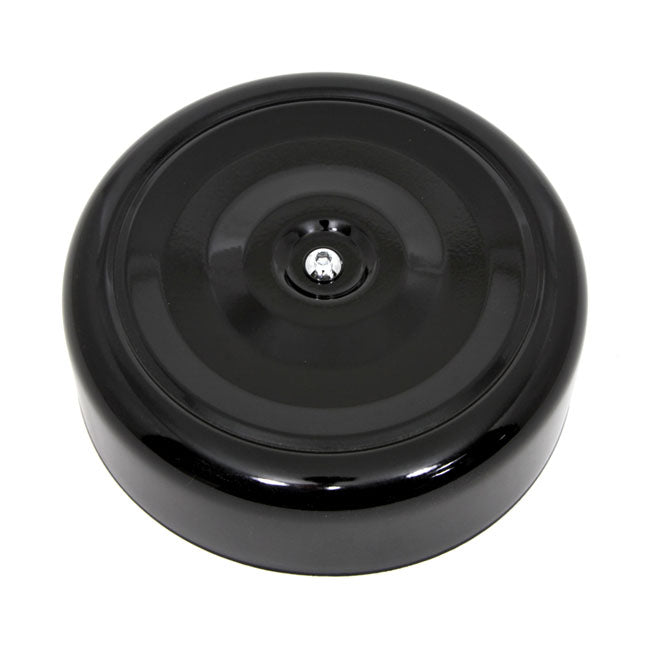 Air Cleaner Cover Bobber Style 7" 66-89 B.T.; 66-87 XL with Keihin butterfly, Bendix or Tillotson carbs / Black