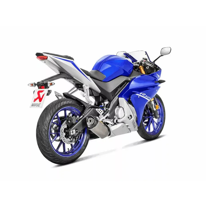 Akrapovic Racing Line Exhaust System for Yamaha 14-19 MT125 (1-into-1 header with titanium muffler / carbon end cap) (Read note) (S-Y125R4-HRT)  - Customhoj