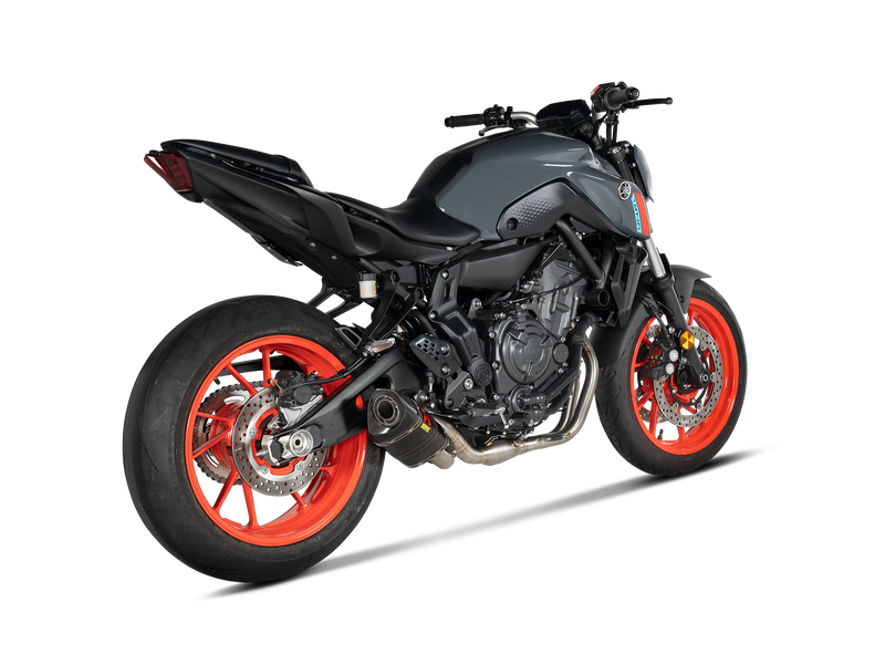 Akrapovic Racing Line Exhaust System for Yamaha 14-24 MT-07 (2-into-1 header with full carbon muffler) (Race only) (S-Y7R2-AFC)  - Customhoj