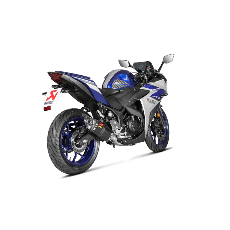 Akrapovic Racing Line Exhaust System for Yamaha 16-19 MT-03 (2-into-1 header with full carbon muffler) (Race only) (S-Y3R1-APC)  - Customhoj