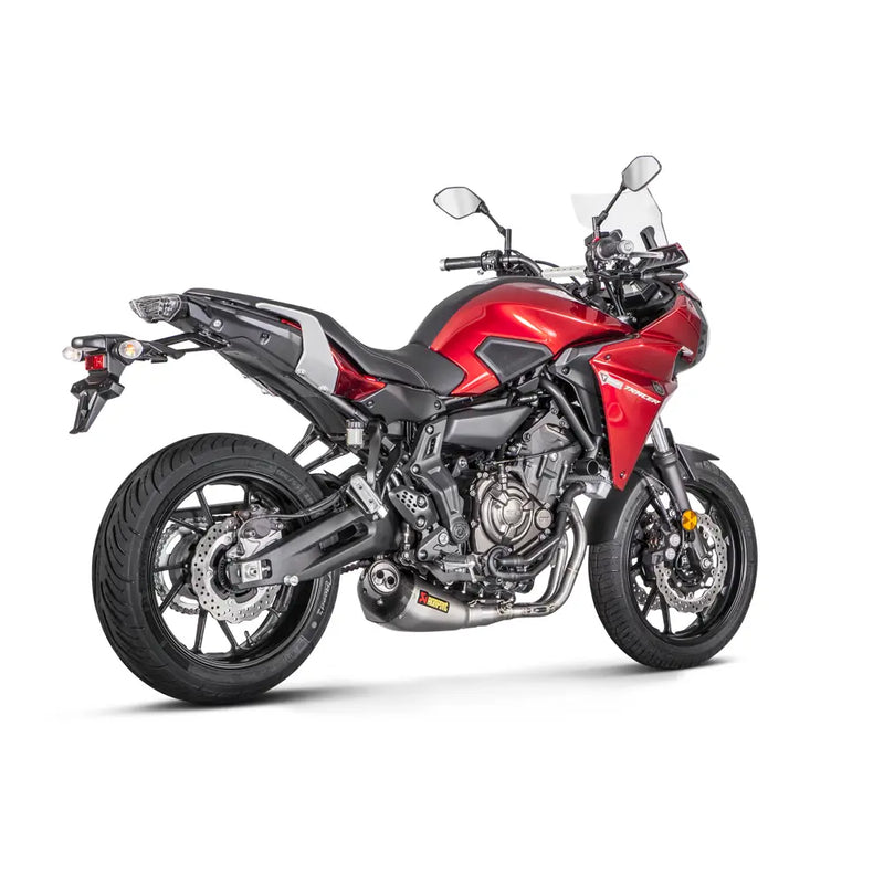 Akrapovic Racing Line Exhaust System for Yamaha 16-19 Tracer 700 / GT (2-into-1 header with titanium muffler / carbon end cap) (Read note) (S-Y7R5-HEGEH)  - Customhoj