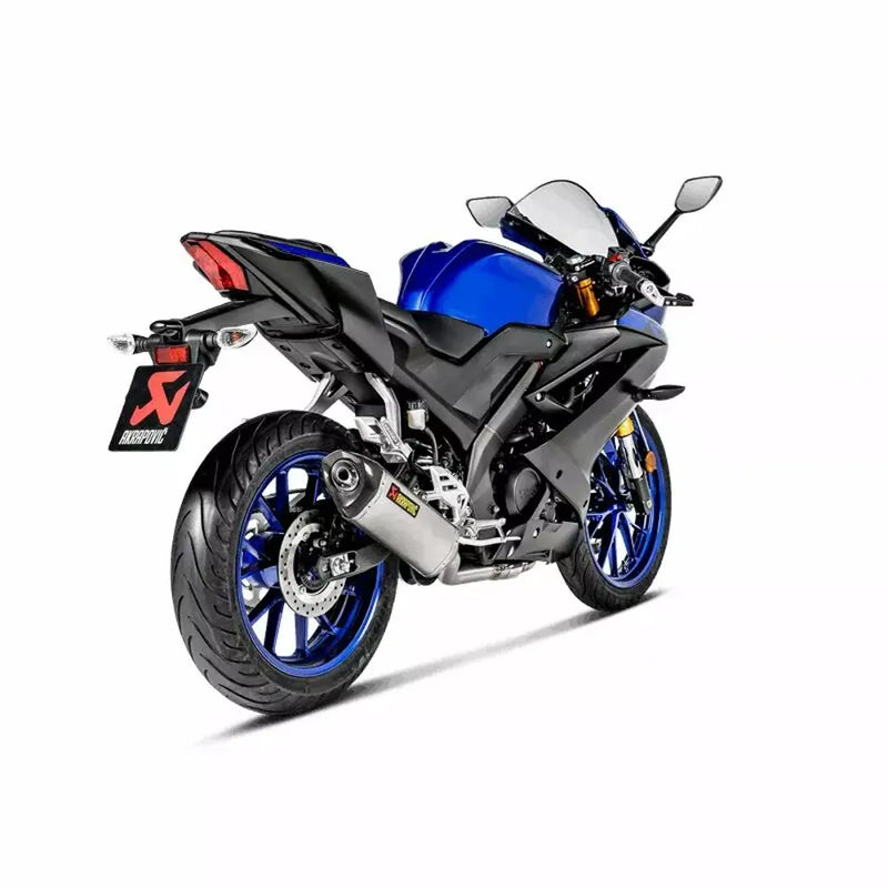 Akrapovic Racing Line Exhaust System for Yamaha 2020 MT125 (1-into-1 header with titanium muffler / carbon end cap) (Race only) (S-Y125R6-HZT)  - Customhoj