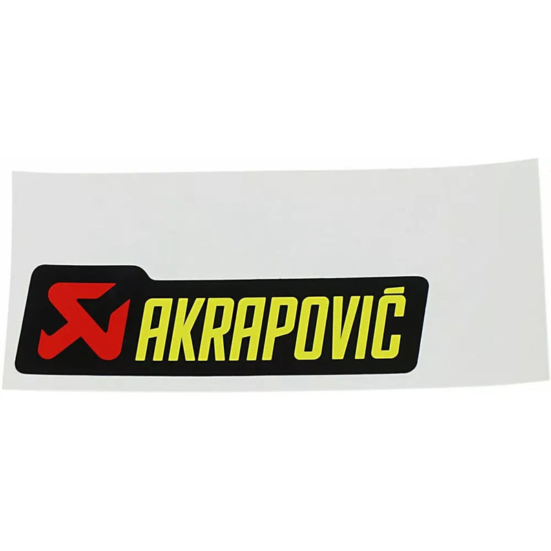 Akrapovic Replacement Muffler / Exhaust Sticker P-HST12AL (100x29mm)