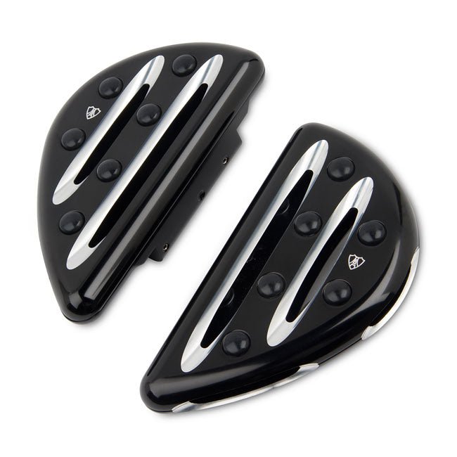 Arlen Ness Deep Cut Mini Rider Floorboards for Indian 15-20 Indian Scout; 16-18 Victory Octane / Black