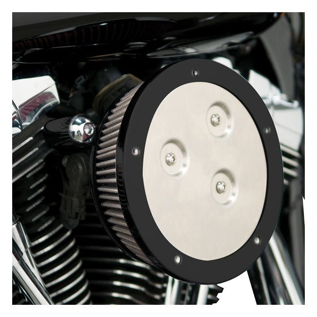 Arlen Ness Stage 1 Derby Sucker Air Cleaner for Harley 99-17 Twin Cam (excl. 99-01 FLT EFI; 08-16 Touring; 16-17 Softail; 2017 FXDLS) / Black