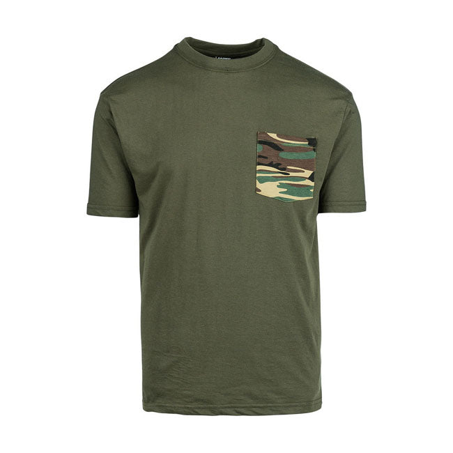 Army Surplus Camo T-Shirt Green S  - Customhoj