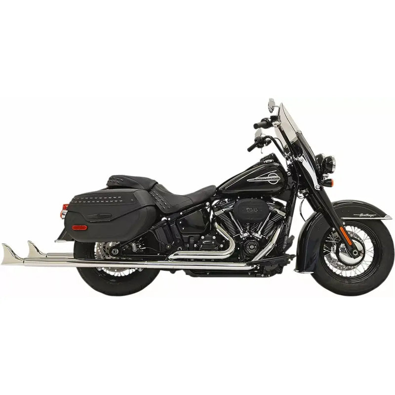 Bassani Fishtail True Dual Exhaust System for Harley 18-24 Softail Deluxe / Heritage Classic / Chrome / 39"  - Customhoj