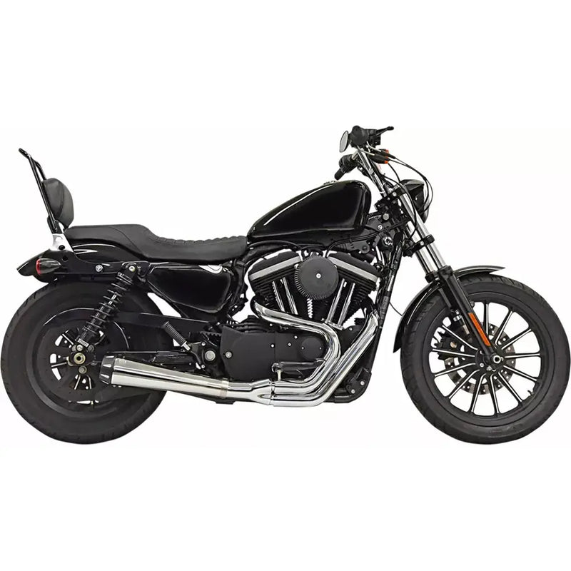 Bassani Road Rage II 2-into-1 Exhaust System for Harley 04-22 XL Sportster with mid controls / Chrome  - Customhoj