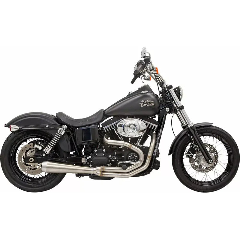 Bassani Road Rage III Stainless 2-into-1 Exhaust System for Harley 99-06 Dyna with mid controls  - Customhoj