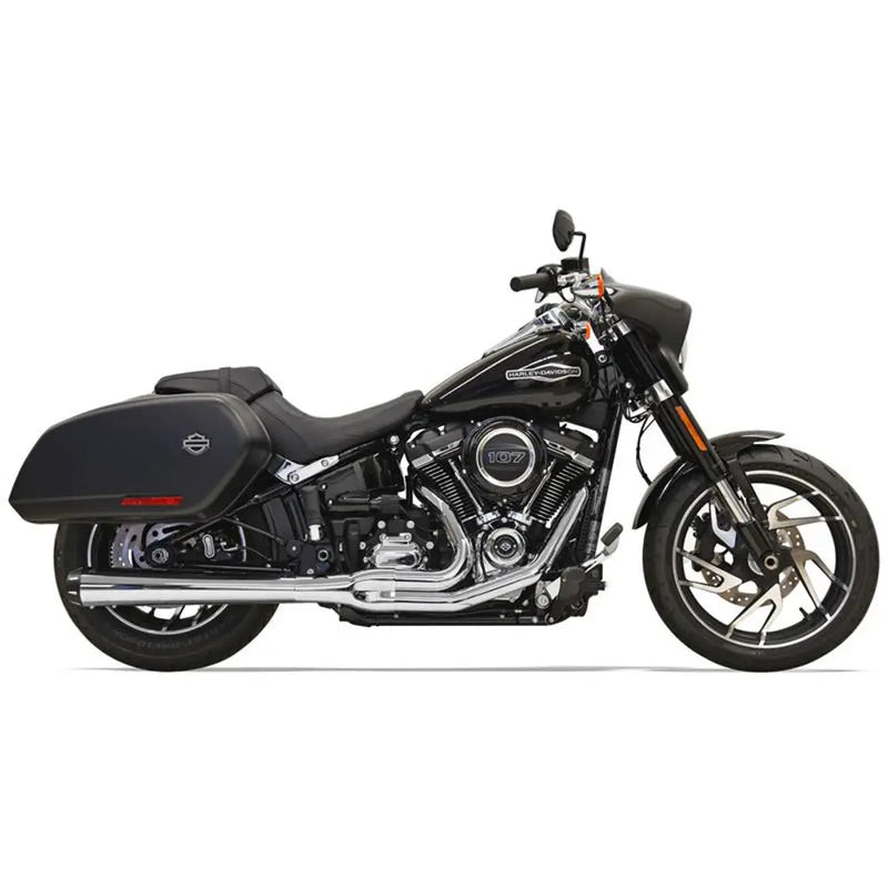 Bassani Road Rage Long Megaphone 2-into-1 Exhaust System for Harley  - Customhoj