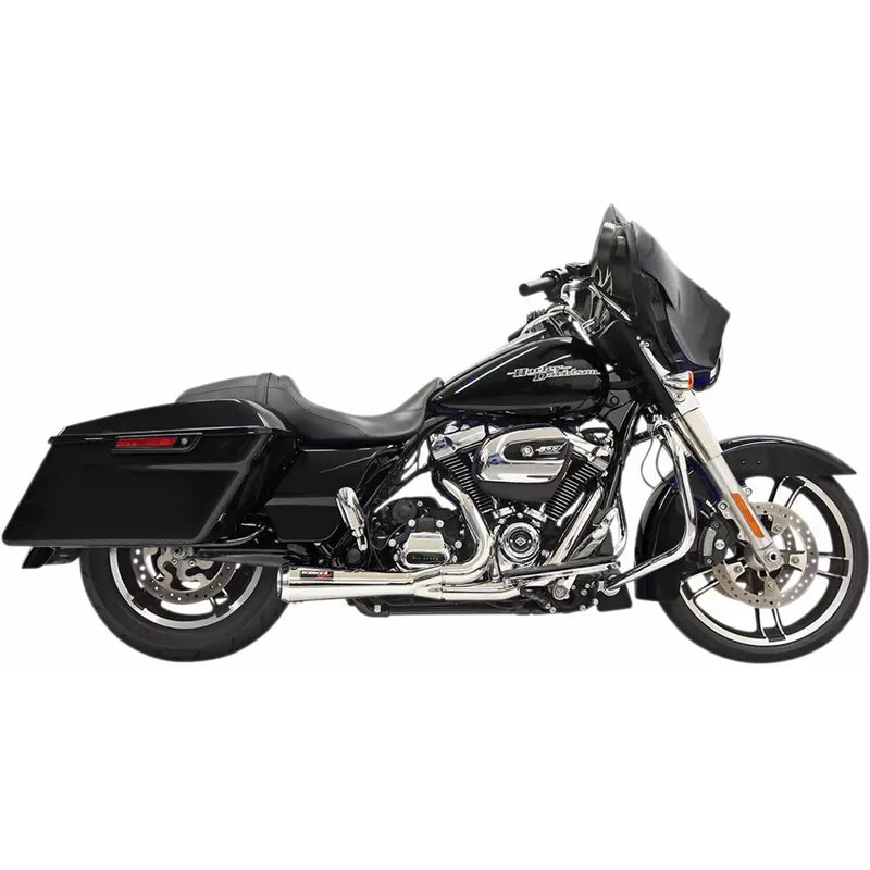 Bassani Road Rage Short 2-into-1 Exhaust System for Harley 17-24 Touring / Chrome  - Customhoj