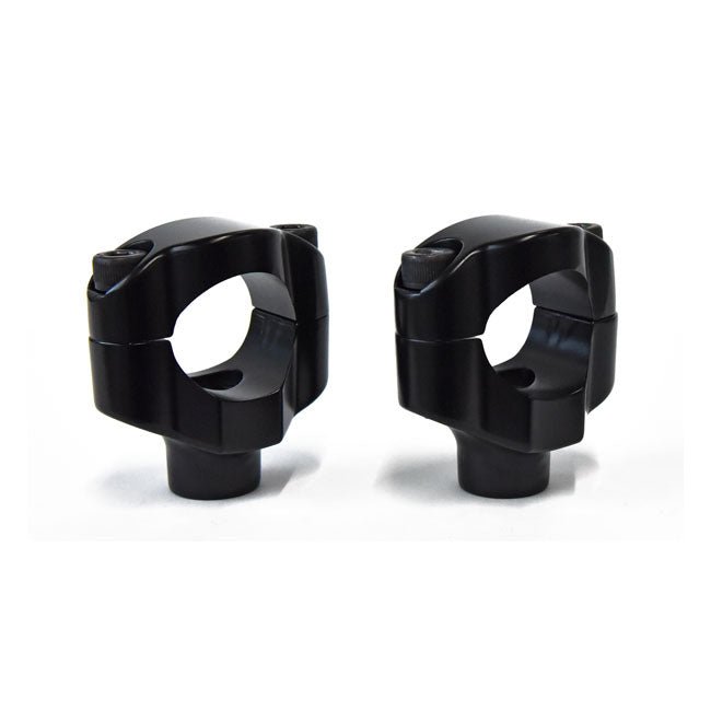 Beach & Mini-Ape Risers for 1 1/4" Motorcycle Handlebars Black