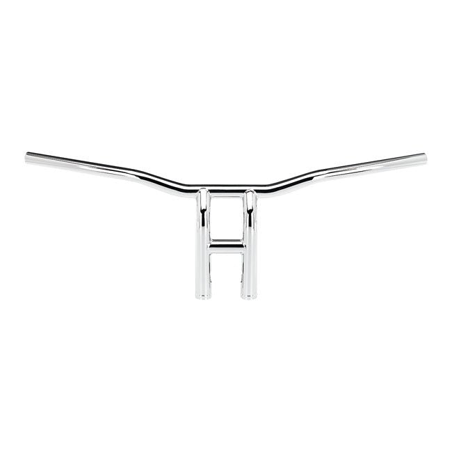 Biltwell 1-1/8" Tyson XL Pullback Motorcycle Handlebars 10" Chrome / With dimples (for Harley controls)