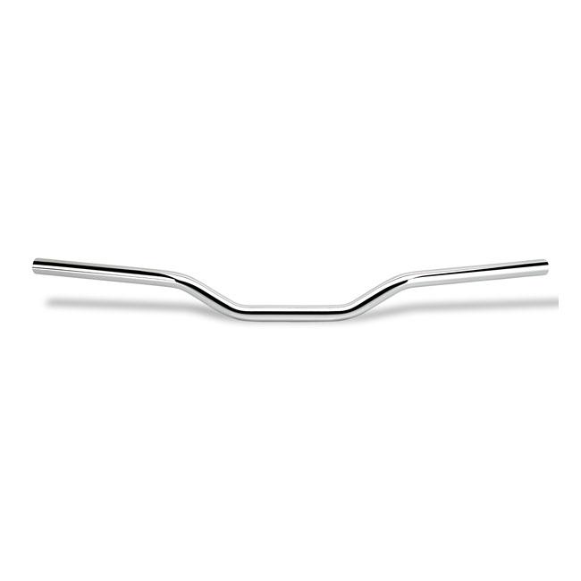 Biltwell 1" Tracker Mid Motorcycle Handlebars Chrome / No dimples