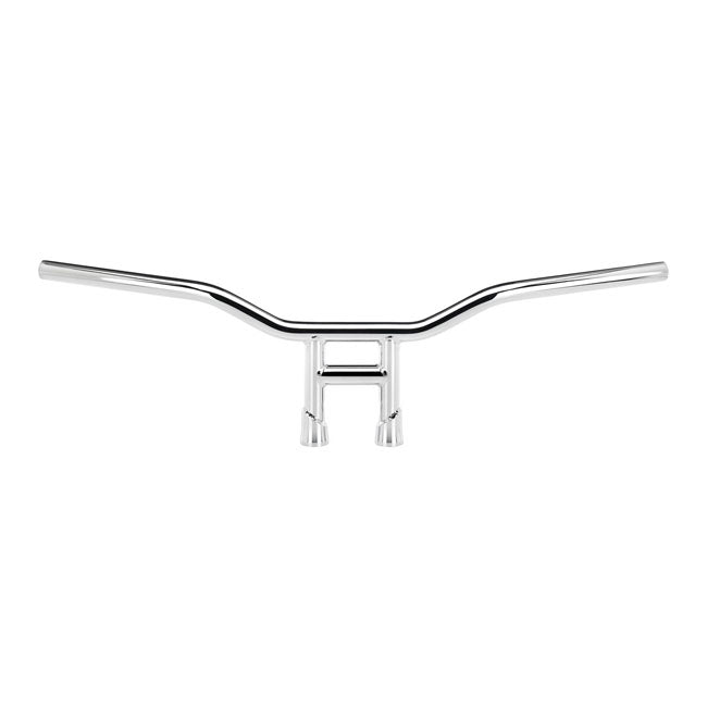 Biltwell 1" Tyson Motorcycle Handlebars 8" Chrome / With dimples (for Harley controls)