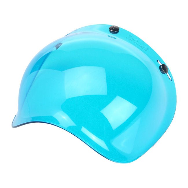 Biltwell Anti-Fog Bubble Visor for Open Helmets Blue